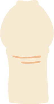 真性包茎のイラスト